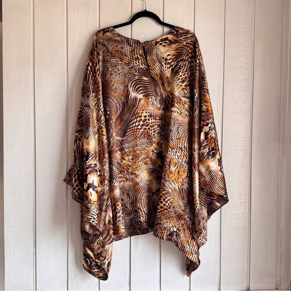 Knightwear by Ashley Stewart Leopard Print Poncho
